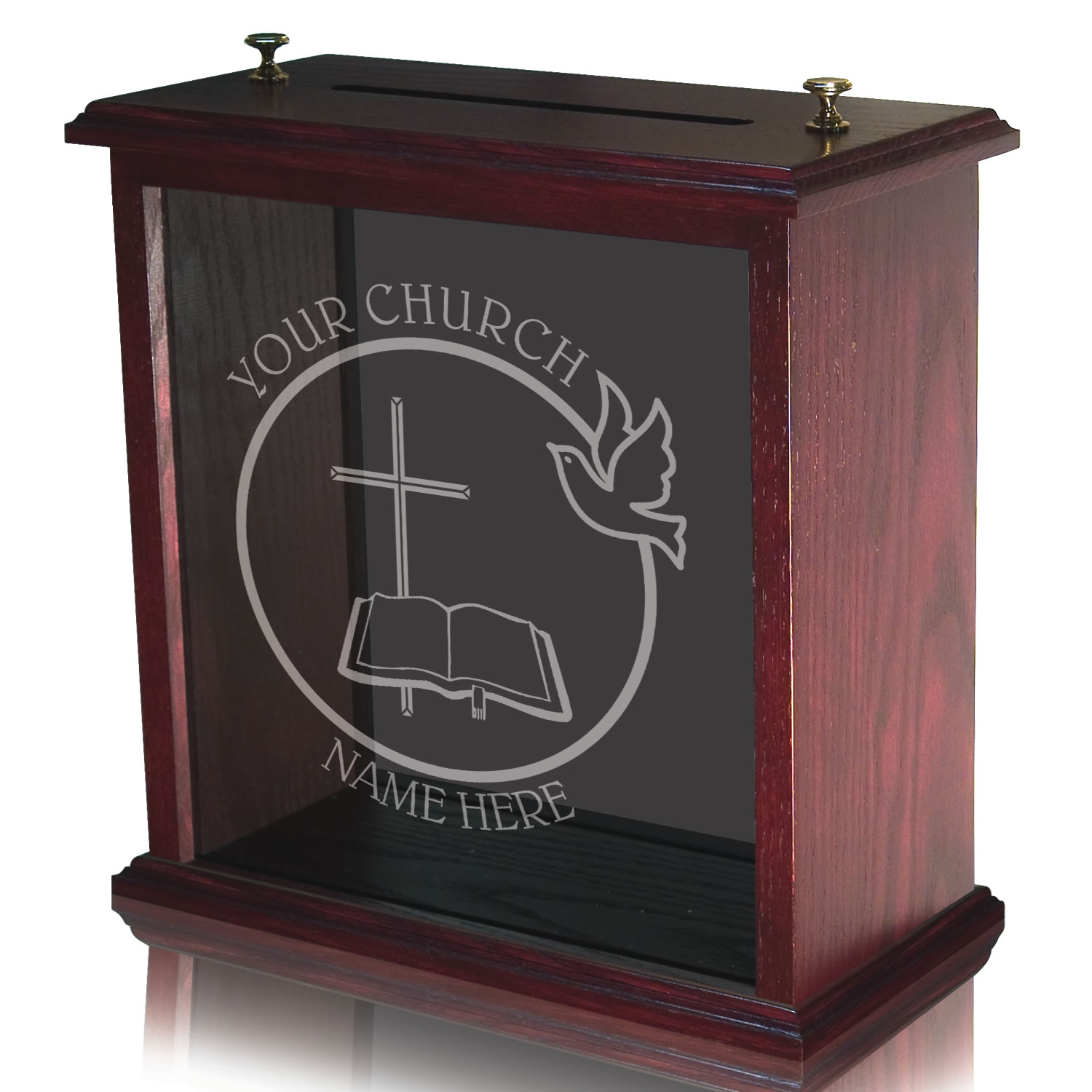Offering Box - Table Top - Tinted Glass